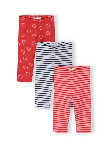 Minoti 3-er Pack Leggings 30LEGGING102 in rot
