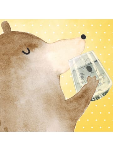 Mr. & Mrs. Panda Glas Avocado Tanzen mit Spruch in Transparent