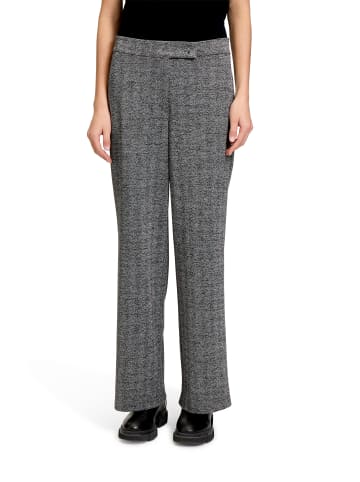 BETTY & CO Stoffhose mit Lurexfaden in Schwarz/Grau