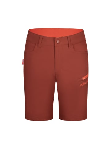 Trollkids Softshell Shorts "Haugesund" in Dunkelorange/Hellorange