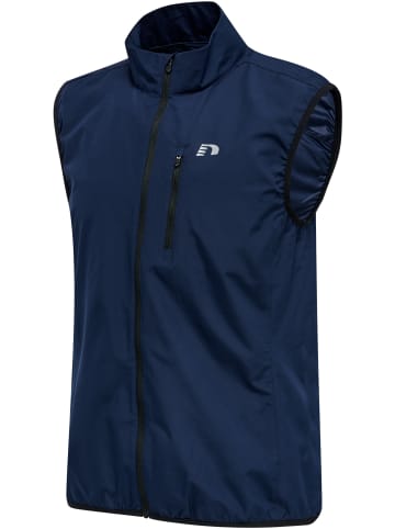 Newline Reißverschluss Vest Reflektierend Logo Men's Core Herren in BLACK IRIS