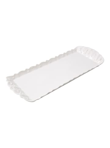 Villeroy & Boch Königskuchenplatte Toy's Delight Royal Classic 40 x 16 cm weiß in weiß