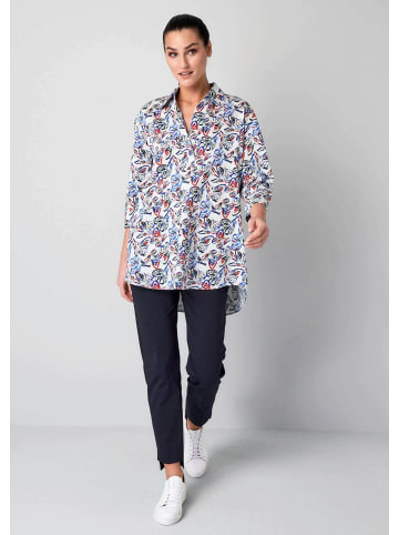 Alba Moda Hemdbluse mit Alloverdruck in marine