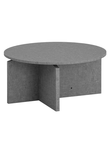 KADIMA DESIGN Couchtisch 70x70x33 cm Sofatisch in Beton-Optik Modern, Design in Grau