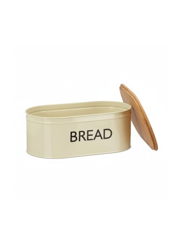 relaxdays 2 x Brotkasten in Beige/ Natur