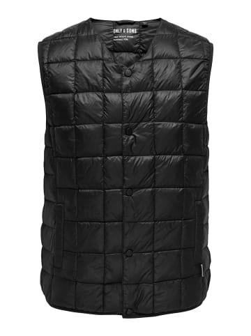 ONLY & SONS Weste in Black