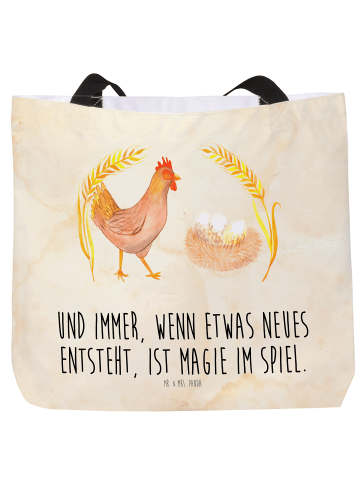 Mr. & Mrs. Panda Reisetasche Huhn Stolz mit Spruch in Vintage