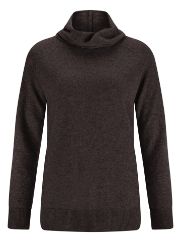 CASH-MERE.CH Rollkragen Pullover in Taupe Melange