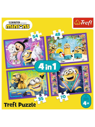 Trefl 4 in 1 Puzzle - Minions (Kinderpuzzle)