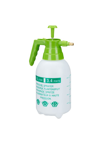 relaxdays 2x Drucksprüher in Weiß/ Grün - 1,5 l