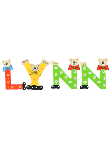 Playshoes Deko-Buchstaben "LYNN" in bunt