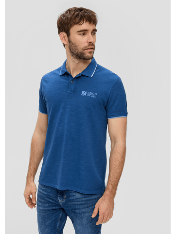 s.Oliver Polo-Shirt kurzarm in Blau