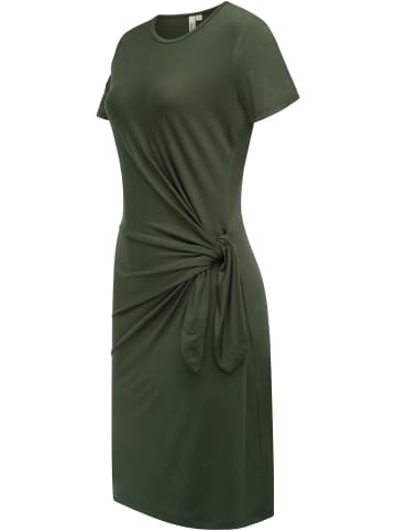 ragwear Shirtkleid Knotta in Dark Olive