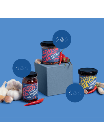 Reishunger Chili Crunch Probierset (2 x 120g, 1 x 115g)