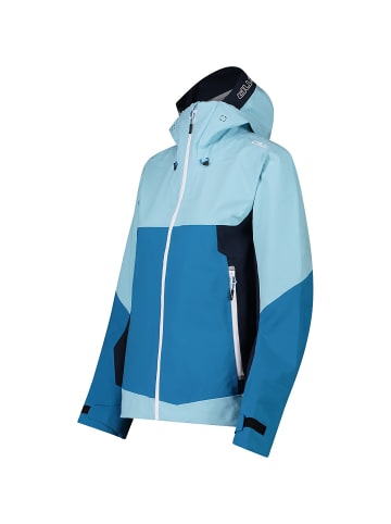 Campagnolo W JACKET FIX HOOD 3 LAYER in Blau
