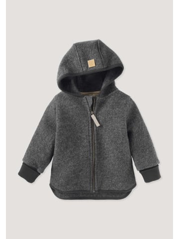 Hessnatur Hessnatur Walkjacke aus reiner Bio-Merinowolle in anthrazit