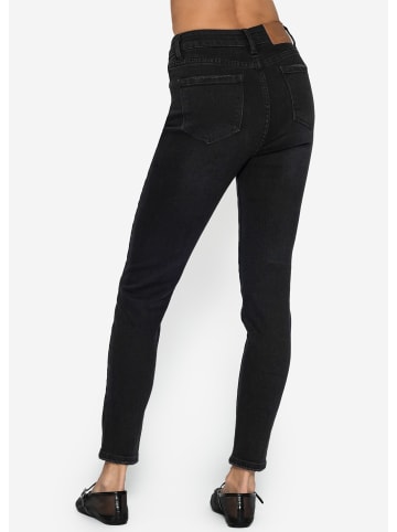 SASSYCLASSY Highwaist Skinny Jeans in Schwarz