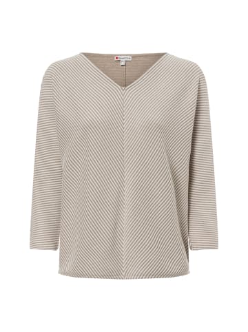 Street One Langarmshirt in beige mehrfarbig