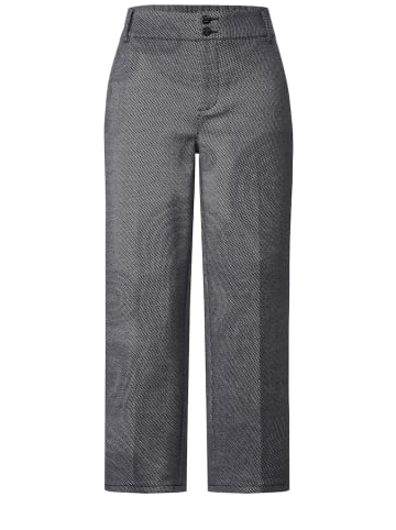 Street One Jacquard Casual Fit Hose in Blau