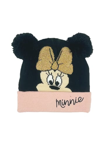 Disney Minnie Mouse Minnie Winter-Mütze mit Ohren in Schwarz