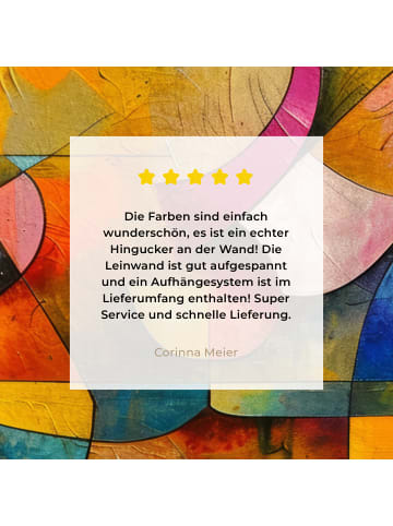 MuchoWow Leinwand Bilder Geometrie