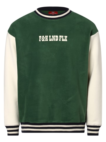 Finshley & Harding London Sweatshirt Wallace in grün ecru