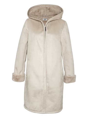 Buffalo Lederimitatmantel in beige