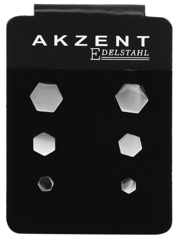 Adeliás Damen Ohrringe – Ohrstecker aus Edelstahl in silber