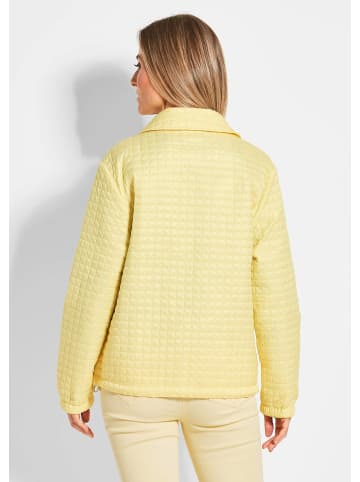GOLDNER Kurzgröße:  Leichte Jacke mit Waffelstepp in gelb