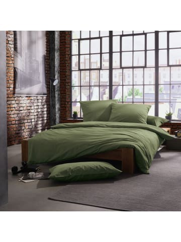 Erwin Müller Perkal Kissenbezug Günzburg in oliv