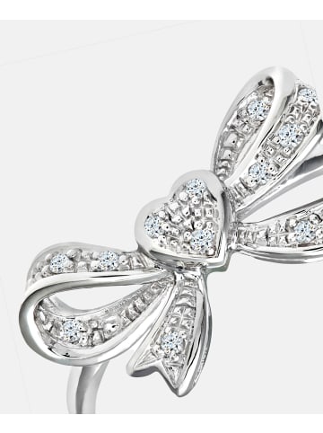 Diamant L'éternel Ring aus 375 Weißgold mit Diamant Herz-Design