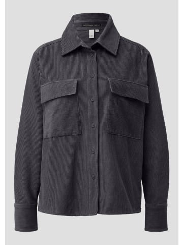 QS Bluse in 9859_anthrazit