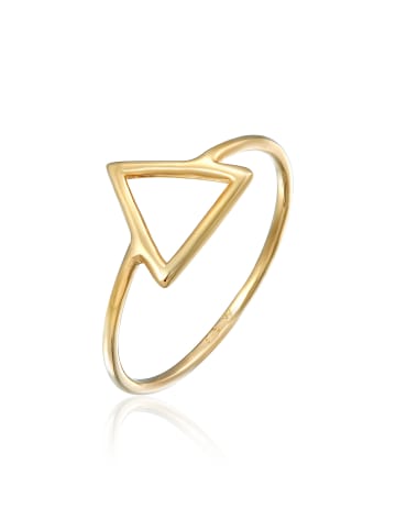 Elli Ring 375 Gelbgold Dreieck, Geo in Gold