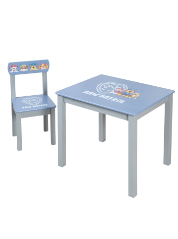 roba Paw Patrol Sitzgruppe, Holz, Grau/Blau, Tisch & Stuhl, ab 18 Monaten