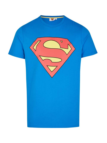 Course T-Shirt Superman in blau