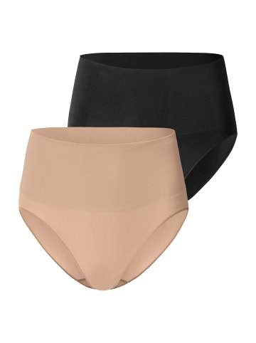 Schiesser Shapingslip Seamless Contouring in schwarz,maple