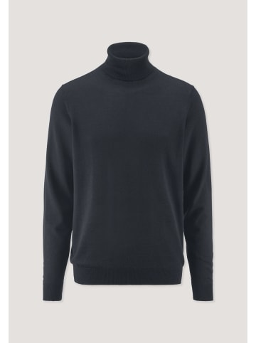 Hessnatur Hessnatur Rollkragenpullover Regular aus reiner Bio-Merinowolle in marine