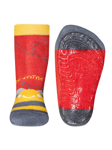 ewers 2er-Set Stoppersocken ABS 2er Pack Käfer in rot-navy