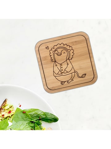 Mr. & Mrs. Panda Tischuntersetzer Löwe Astrologie ohne Spruch in Transparent