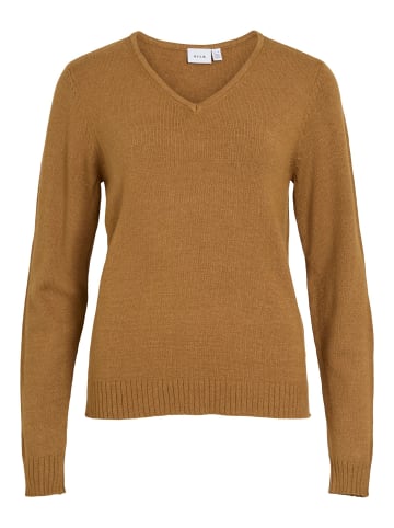 Vila Strickpullover in Tapenade