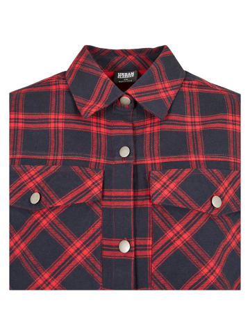 Urban Classics Urban Classics Hemden in midnightnavy/red