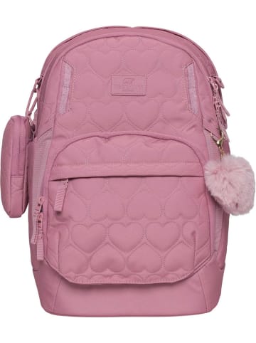 BECKMANN Beckmann Schulrucksack Sport Air Padded Heart Rose