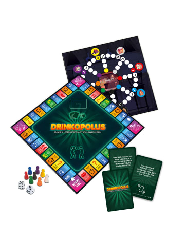 Gomazing Brettspiel - Drinkopolus Partyspiel für Erwachsene in mehrfarbig