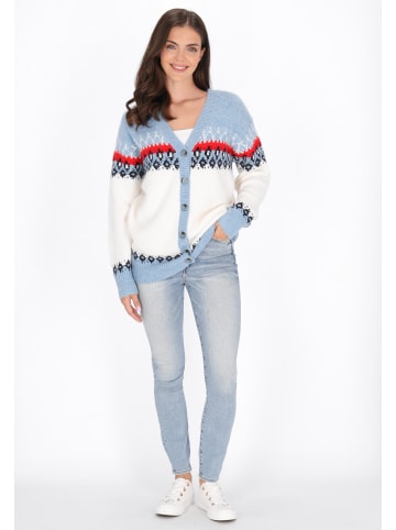 usha BLUE LABEL Women Cardigan in offwhite multicolor