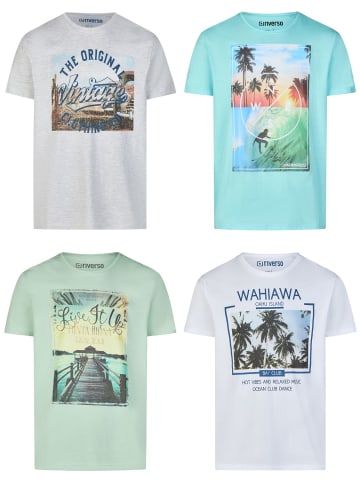 riverso T-Shirt RIVLukas 4er Pack in Mehrfarbig