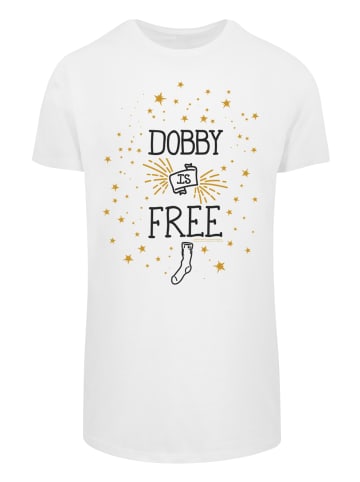 F4NT4STIC Long Cut T-Shirt Harry Potter Dobby Is Free in weiß