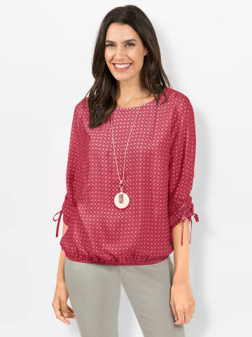 WITT WEIDEN Schlupfbluse in rot-flamingo-bedruckt