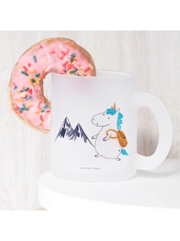 Mr. & Mrs. Panda Häferl Einhorn Bergsteiger ohne Spruch in Transparent