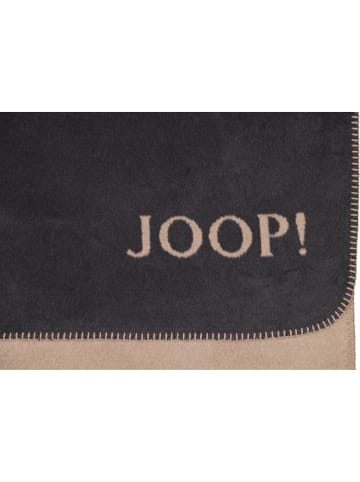 JOOP! JOOP! Wohndecken Uni-Doubleface Anthrazit-Karamell in Anthrazit-Karamell