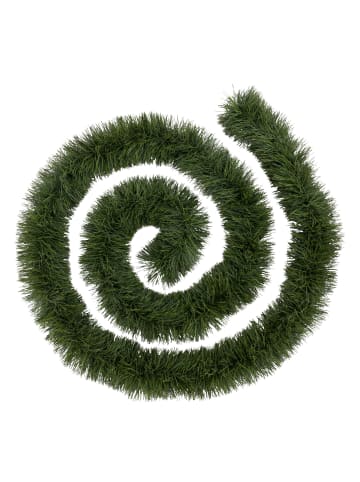 Atmosphera Créateur d'intérieur Dichte Weihnachtsgirlande TRIS in Grün, (B) 20 x (H) 20 x (L) 500 cm